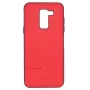 Evelatus Samsung Galaxy A6 Plus 2018 TPU-hoesje met metalen plaat voor magnetische telefoonhouder rood