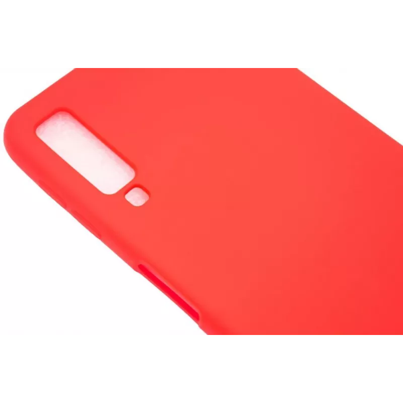 Evelatus Samsung Galaxy A7 2018 nano siliconen hoesje soft touch TPU rood