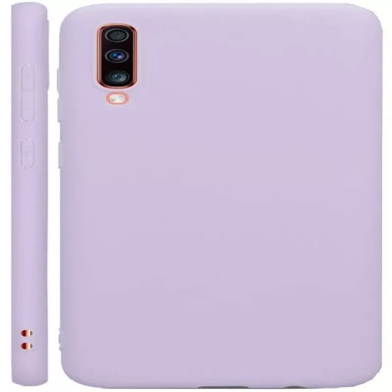 Evelatus Samsung Galaxy A70 nano siliconen hoesje soft touch TPU blauw