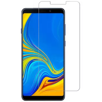 Evelatus Samsung Galaxy A9 2018 0,33 mm vlakke heldere gehard glas screenprotector met Japan Glue, antistatisch
