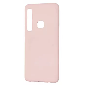 Evelatus Samsung Galaxy A9 2018 nano siliconen hoesje soft touch TPU pink sand