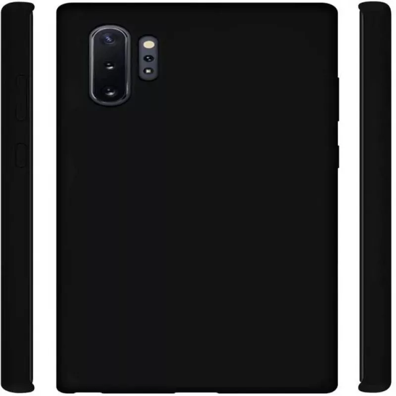 Evelatus Samsung Galaxy Note 10 Plus premium soft touch siliconenhoesje zwart