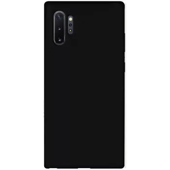 Evelatus Samsung Galaxy Note 10 Plus premium soft touch siliconenhoesje zwart