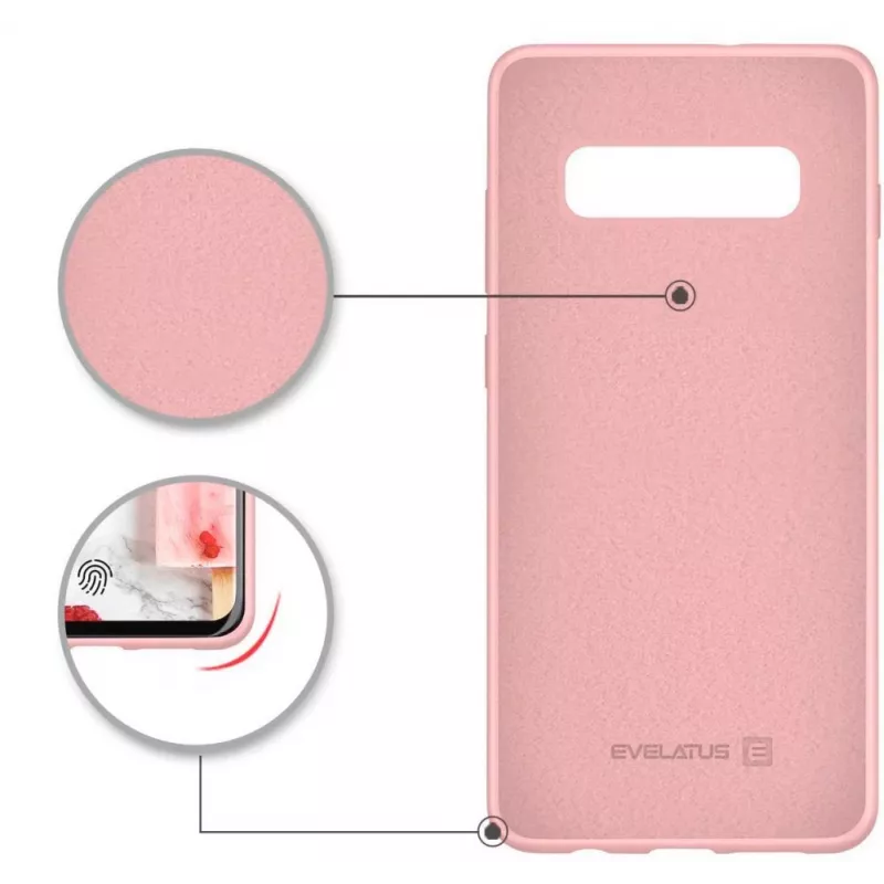Evelatus Samsung Galaxy S10+ Nano silicone hoesje Soft Touch TPU beige