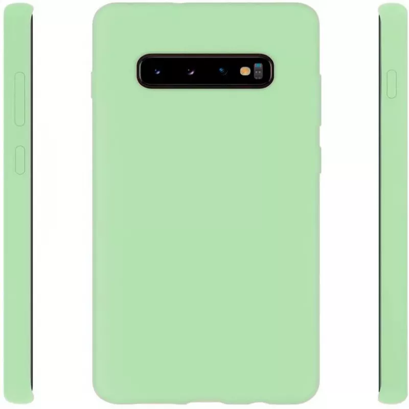 Evelatus Samsung Galaxy S10+ nano-siliconen hoesje Soft Touch TPU mint