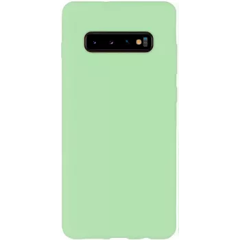 Evelatus Samsung Galaxy S10+ nano-siliconen hoesje Soft Touch TPU mint