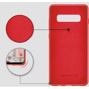 Evelatus Samsung Galaxy S10 Nano Siliconen Hoesje Soft Touch TPU Rood