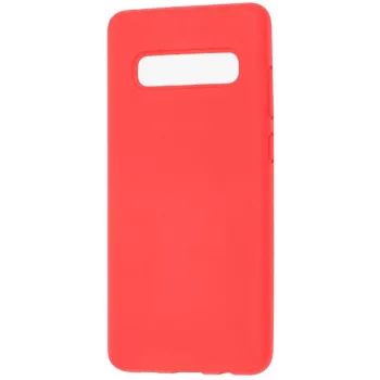 Evelatus Samsung Galaxy S10 Plus nano siliconen hoesje soft touch TPU rood