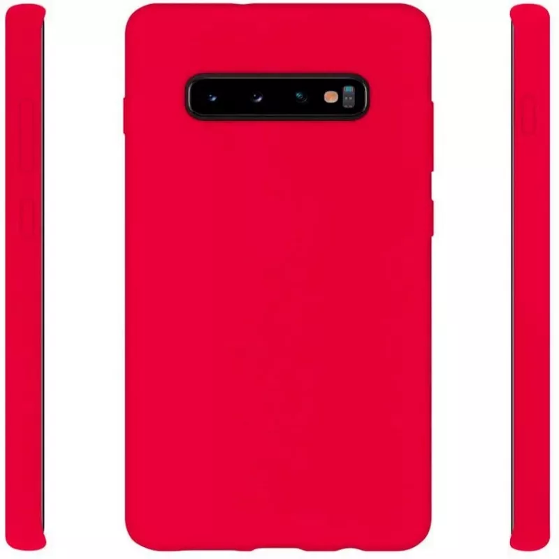 Evelatus Samsung Galaxy S10 Plus zachte siliconen hoesje rood