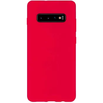 Evelatus Samsung Galaxy S10 Plus zachte siliconen hoesje rood