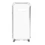 Evelatus Samsung Galaxy S10 siliconen transparant met ketting TPU-band zilver