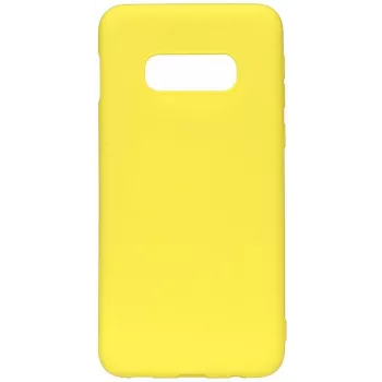 Evelatus Samsung Galaxy S10e Nano siliconen hoesje Soft Touch TPU geel