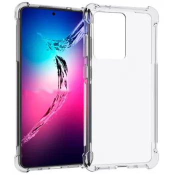 Evelatus Samsung Galaxy S20 Ultra military shockproof siliconen hoesje TPU transparant