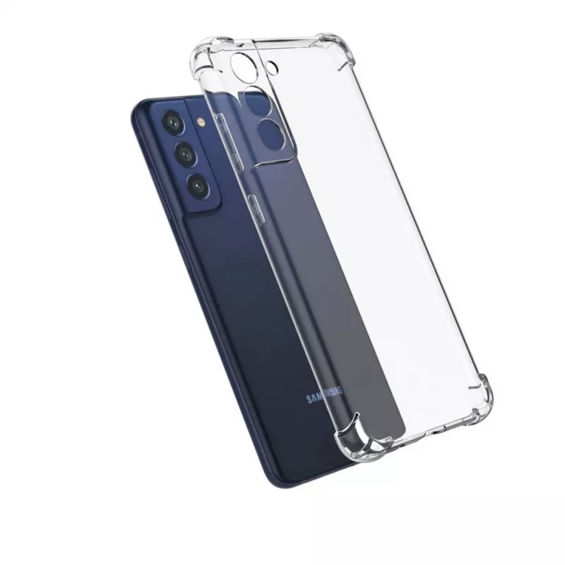 Evelatus Samsung Galaxy S21 FE Military Shockproof Siliconen Hoesje TPU Transparant
