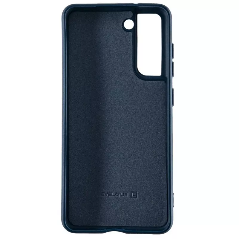 Evelatus Samsung Galaxy S21 FE Nano silicone hoesje Soft Touch TPU blauw