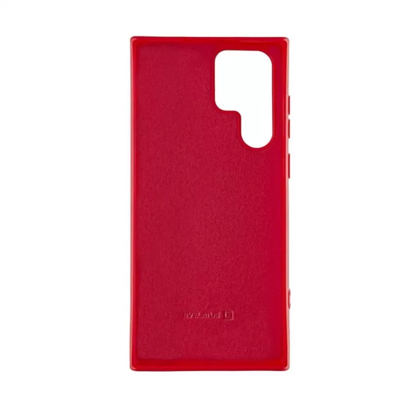 Evelatus Samsung Galaxy S22 Ultra Nano Siliconen Hoesje Soft Touch TPU Rood