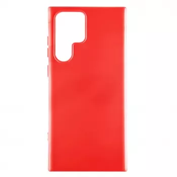 Evelatus Samsung Galaxy S22 Ultra premium soft-touch siliconenhoesje Chinees rood