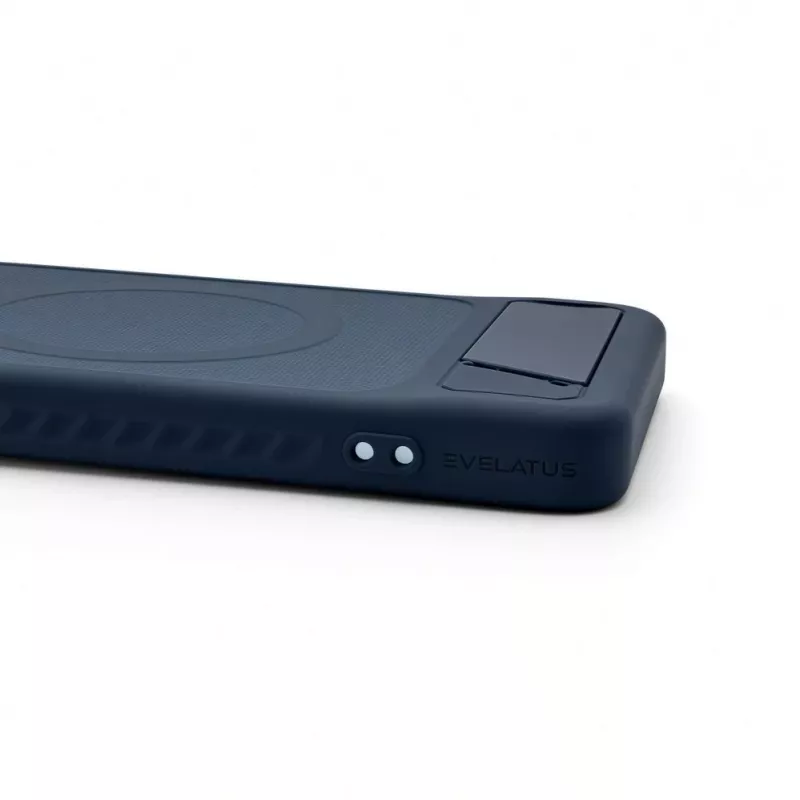 Evelatus Samsung Galaxy S26 gerubberd MagSafe-hoesje met standaard navy blue