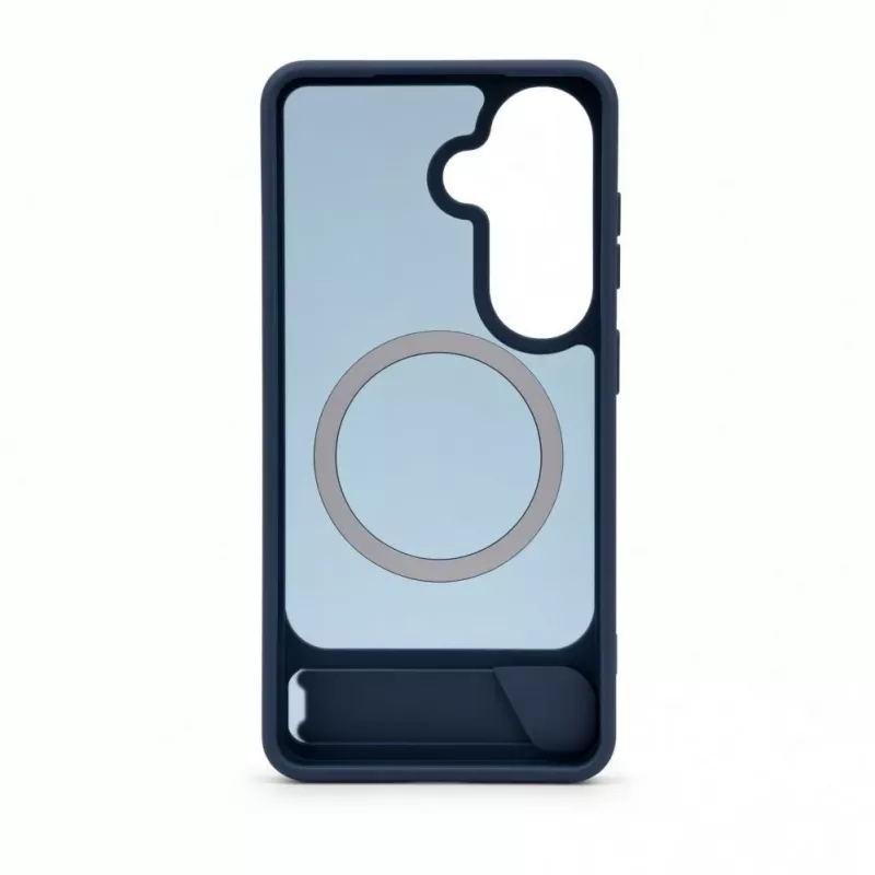 Evelatus Samsung Galaxy S26 gerubberd MagSafe-hoesje met standaard navy blue