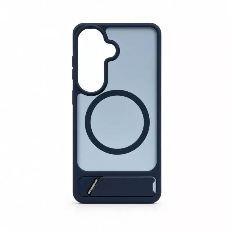 Evelatus Samsung Galaxy S26 gerubberd MagSafe-hoesje met standaard navy blue