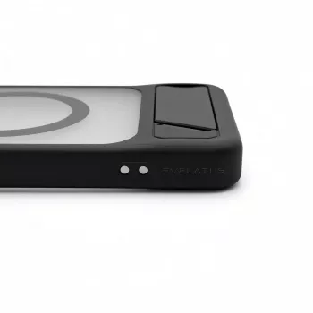 Evelatus Samsung Galaxy S26 gerubberd MagSafe-hoesje met standaard zwart