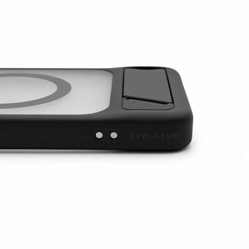 Evelatus Samsung Galaxy S26 gerubberd MagSafe-hoesje met standaard zwart