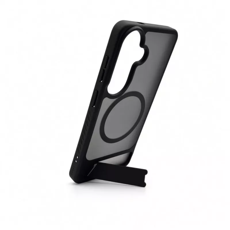 Evelatus Samsung Galaxy S26 gerubberd MagSafe-hoesje met standaard zwart