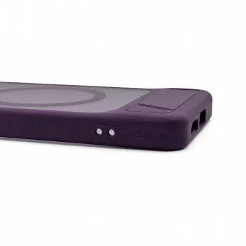 Evelatus Samsung Galaxy S26 gerubberd MagSafe-hoesje met standaard paars