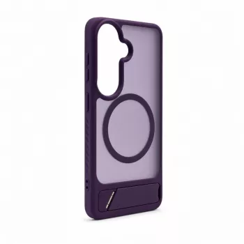 Evelatus Samsung Galaxy S26 gerubberd MagSafe-hoesje met standaard paars