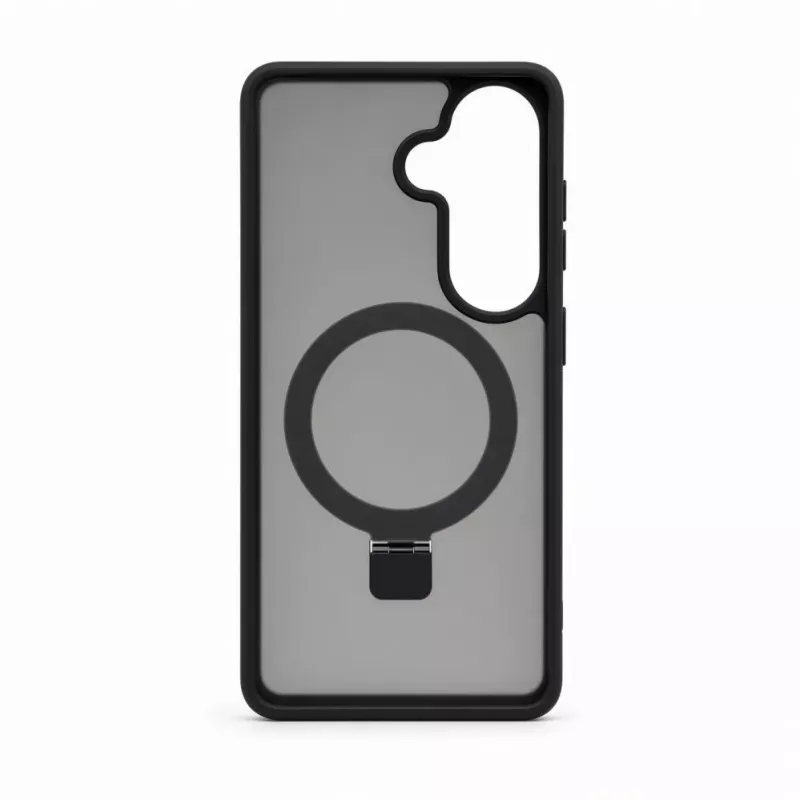 Evelatus Samsung Galaxy S26 Shield-hoesje met MagSafe & standaard, matte ring, zwart