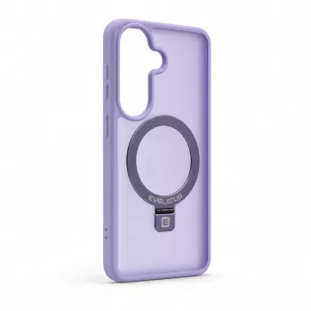 Evelatus Samsung Galaxy S26 Shield-hoesje met MagSafe & standaard, matte ring, lavendelpaars