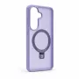 Evelatus Samsung Galaxy S26 Shield-hoesje met MagSafe & standaard, matte ring, lavendelpaars