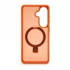 Evelatus Samsung Galaxy S26 Shield-hoesje met MagSafe & standaard matte ring oranje