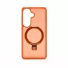 Evelatus Samsung Galaxy S26 Shield-hoesje met MagSafe & standaard matte ring oranje