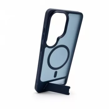 Evelatus Samsung Galaxy S26 Ultra gerubberd MagSafe-hoesje met standaard marineblauw