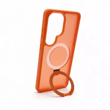 Evelatus Samsung Galaxy S26 Ultra Shield-hoes met MagSafe & Standaard Mat Ring Oranje