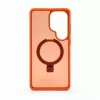 Evelatus Samsung Galaxy S26 Ultra Shield-hoes met MagSafe & Standaard Mat Ring Oranje