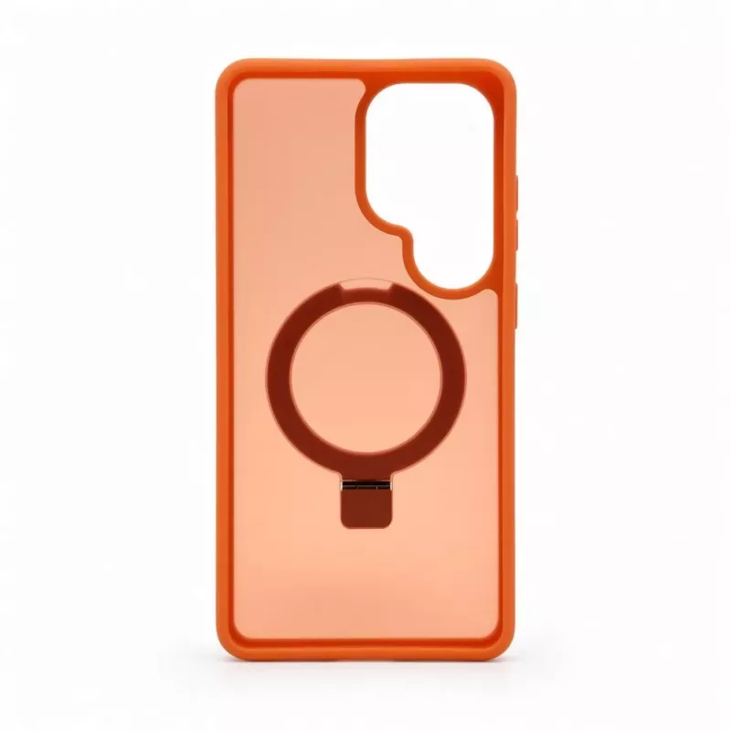Evelatus Samsung Galaxy S26 Ultra Shield-hoes met MagSafe & Standaard Mat Ring Oranje