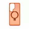 Evelatus Samsung Galaxy S26 Ultra Shield-hoes met MagSafe & Standaard Mat Ring Oranje