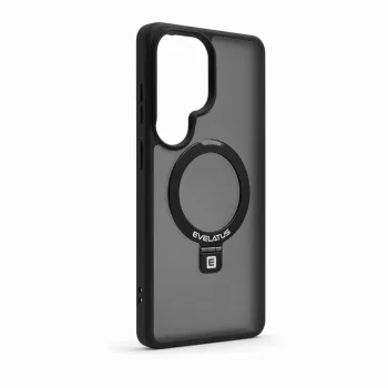 Evelatus Samsung Galaxy S26 Ultra Shield-hoesje met MagSafe & standaard matte ring zwart