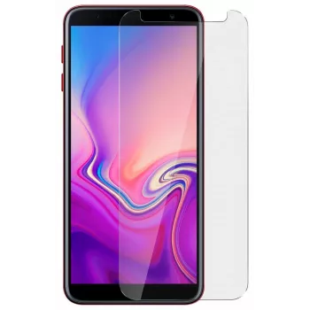 Evelatus Samsung J4 Plus 0,33mm vlakke transparante beeldschermbescherming van gehard glas met Japanse lijm en antistatische coating