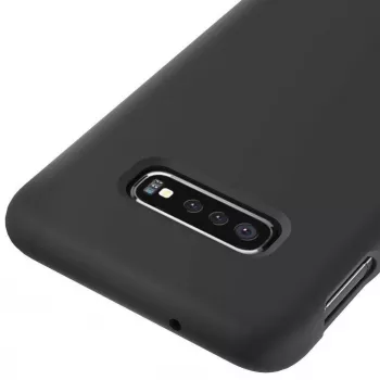 Evelatus Samsung S10e Premium Soft Touch siliconen hoesje zwart
