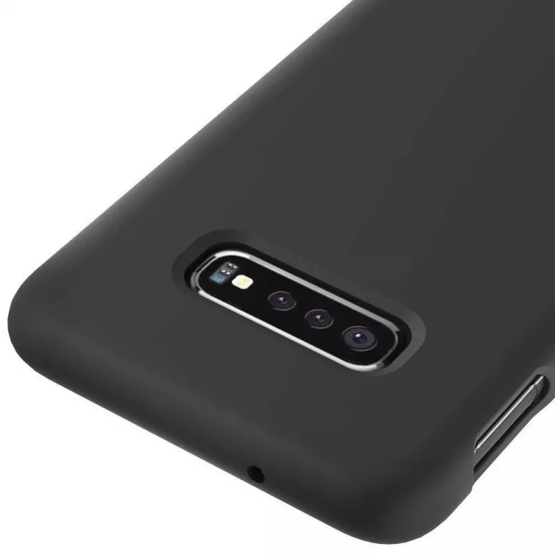 Evelatus Samsung S10e Premium Soft Touch siliconen hoesje zwart