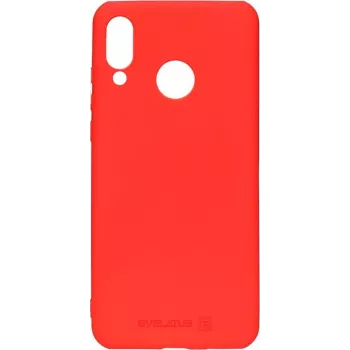 EVELATUS Siliconen Case voor Huawei P20 lite - Rood