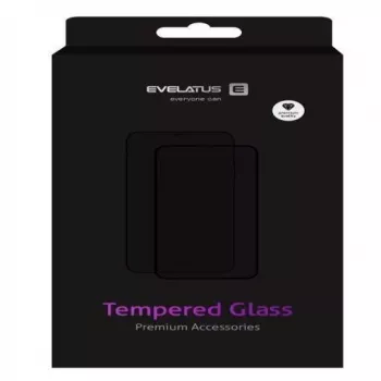 Evelatus gehard glas screenprotector voor Huawei Y6P 2020, 0,33mm plat helder, Japan Glue, antistatisch