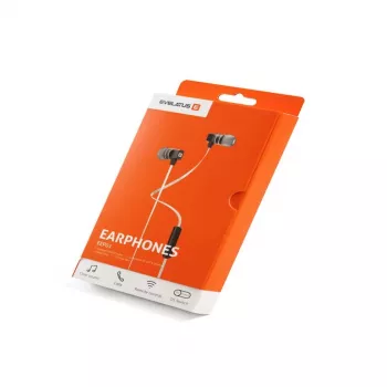 Evelatus universele handsfree-headset EEP01 met microfoon universeel 3,5 mm wit