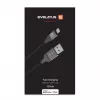 Evelatus USB-A naar Lightning-kabel 1,2m (MFi11CL) aluminium behuizing gevlochten zwart