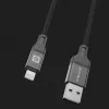 Evelatus USB-A naar Lightning-kabel 1,2m (MFi11CL) aluminium behuizing gevlochten zwart