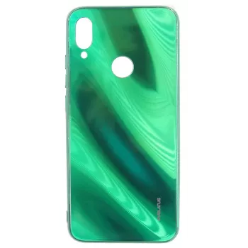 Evelatus Xiaomi Note 7 Water Ripple Full Color Electroplating Gehard Glas Case Groen