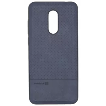 Evelatus Xiaomi Redmi 5 Plus TPU-hoesje met metalen plaat voor magnetische telefoonhouder blauw